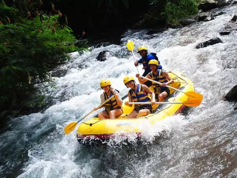Bali White Water Rafting and Ubud Monkey Forest Tour
