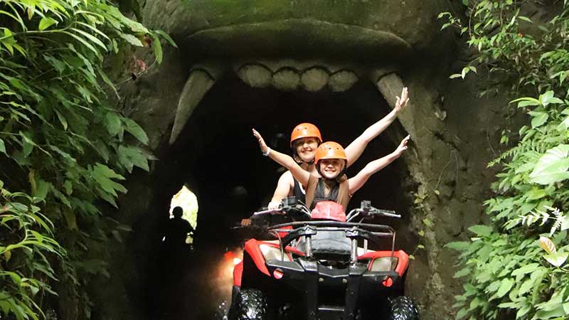 Bali ATV Ride Through Waterfall and Infinity Pool