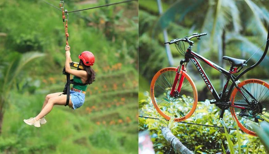 Zip-line and Sky Bike Experience in Ubud Bali